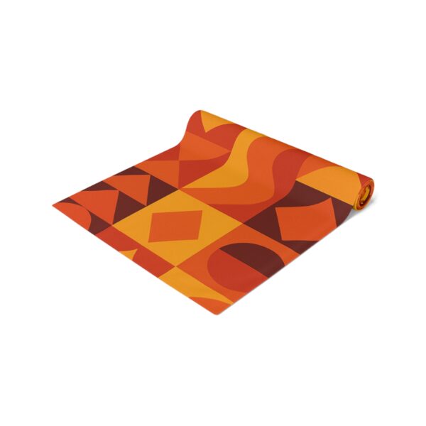 Boho Geometric Table Runner for Dining Room - Modern Cotton/Poly Design - Image 6