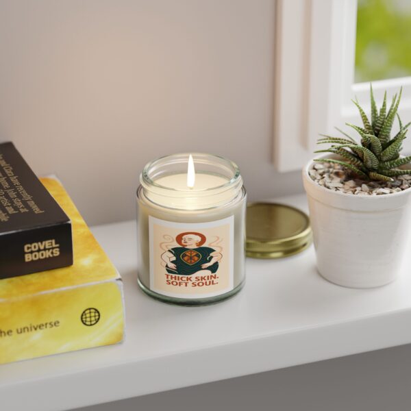 Coconut Apricot Scented Candle – Thick Skin, Soft Soul - Image 3