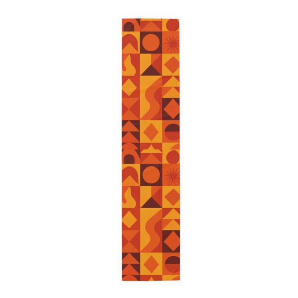 Boho Geometric Table Runner for Dining Room - Modern Cotton/Poly Design - Image 5