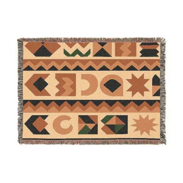 Bohemian Woven Throw Blanket - Stylish Geometric Patterns for Cozy Spaces