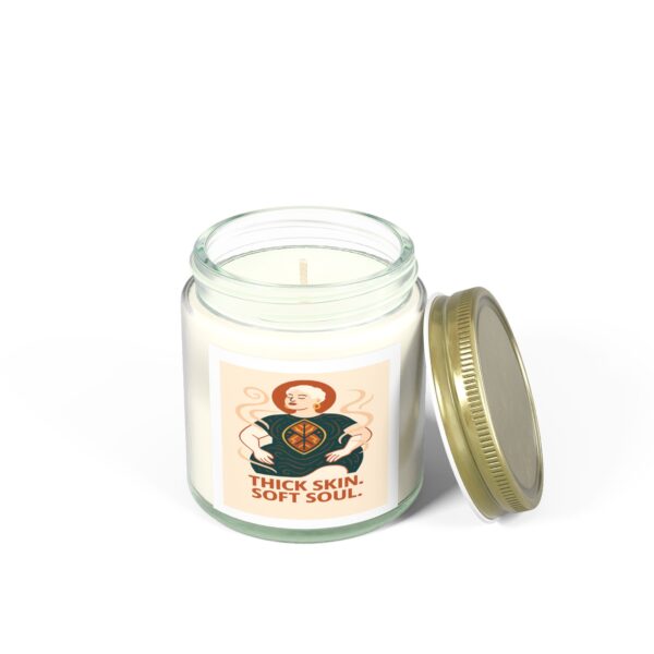 Coconut Apricot Scented Candle – Thick Skin, Soft Soul - Image 2