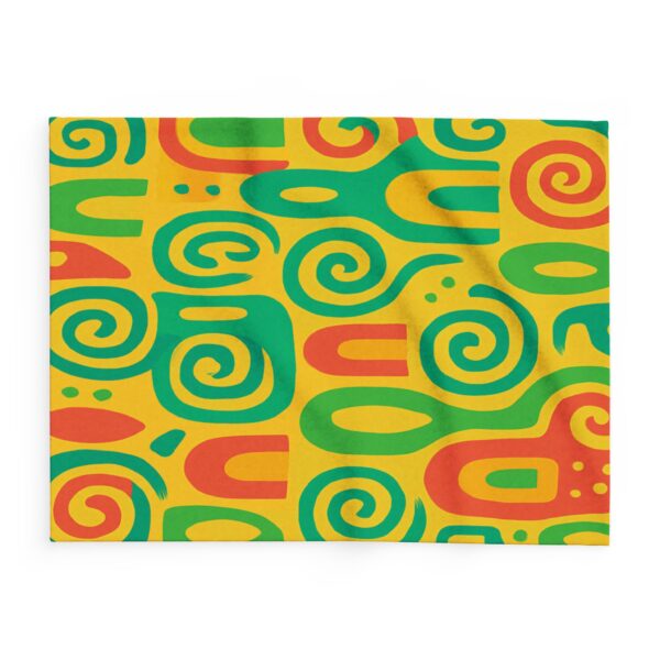 Vibrant Abstract Arctic Fleece Blanket - Cozy, Colorful Décor for Home or Gifting - Image 2