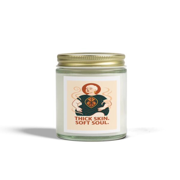 Coconut Apricot Scented Candle – Thick Skin, Soft Soul