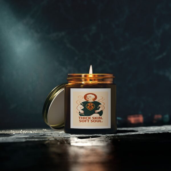 Coconut Apricot Scented Candle – Thick Skin, Soft Soul - Image 8
