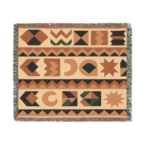 Bohemian Woven Throw Blanket - Stylish Geometric Patterns for Cozy Spaces - Image 3
