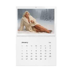 Elegant Fashion Wall Calendar 2025 with Inspirational Quotes