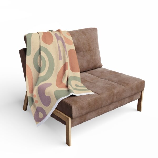 Boho Abstract Arctic Fleece Blanket - Cozy Home Décor for Relaxation - Image 4