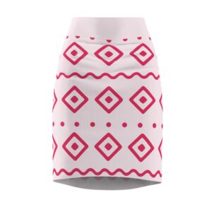 Trendy Women's Pencil Skirt with Geometric Print