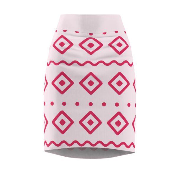 Trendy Women's Pencil Skirt with Geometric Print