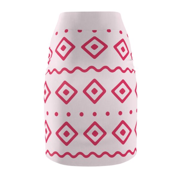 Trendy Women's Pencil Skirt with Geometric Print - Image 2