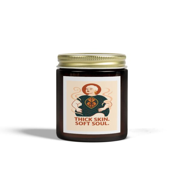 Coconut Apricot Scented Candle – Thick Skin, Soft Soul - Image 6