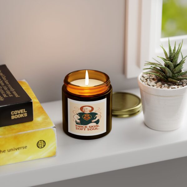 Coconut Apricot Scented Candle – Thick Skin, Soft Soul - Image 7