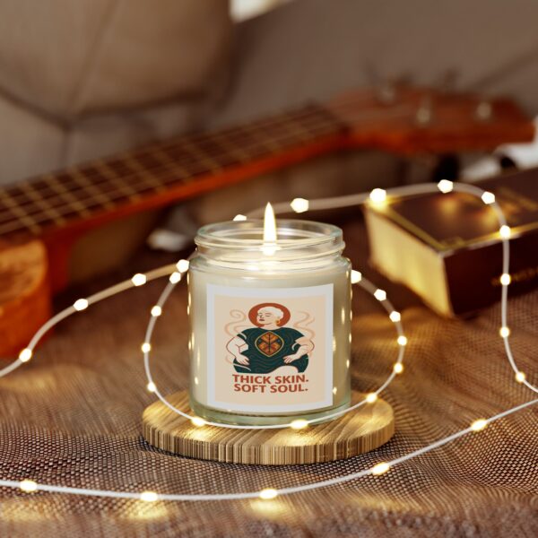 Coconut Apricot Scented Candle – Thick Skin, Soft Soul - Image 5