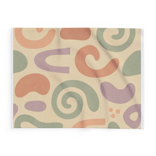 Boho Abstract Arctic Fleece Blanket - Cozy Home Décor for Relaxation - Image 2