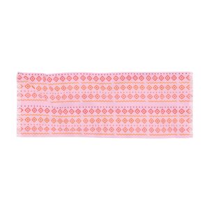 Boho Chic Lightweight Scarf - Pink Tribal Pattern for Casual Style