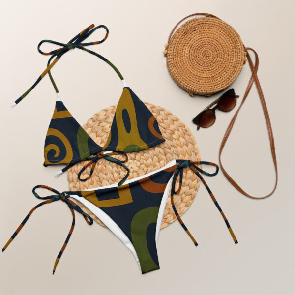 All-over print recycled string bikini - Image 5