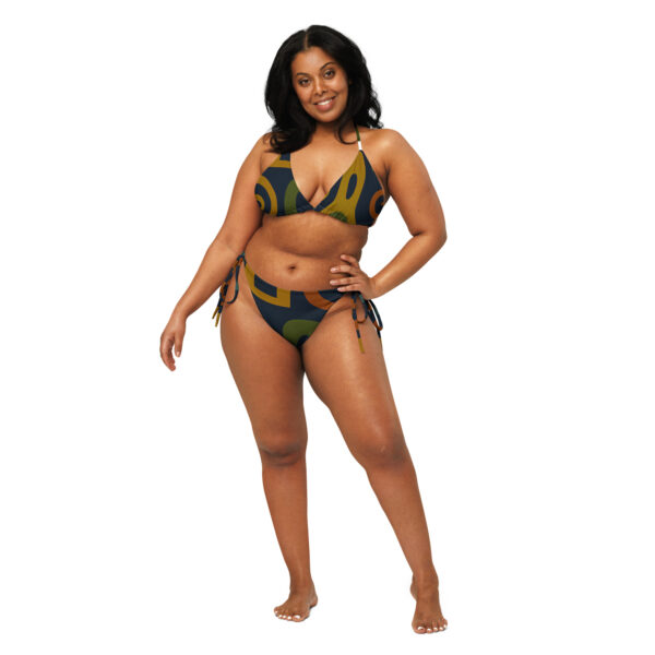 All-over print recycled string bikini - Image 6