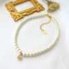 24K Seashell Czech Pearls Choker - Image 4