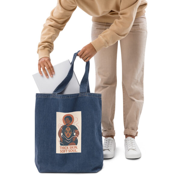 Organic denim tote bag - Image 2