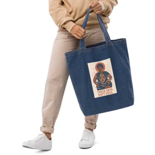 Organic denim tote bag - Image 4