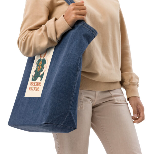 Organic denim tote bag - Image 6
