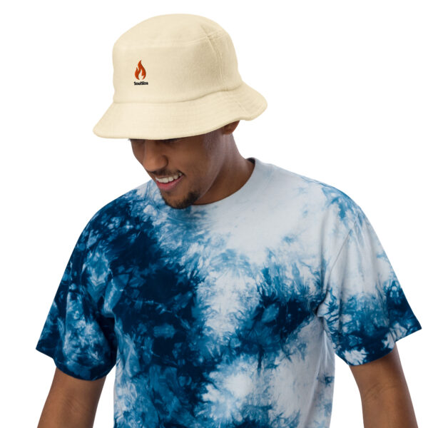 Unstructured terry cloth bucket hat - Image 5