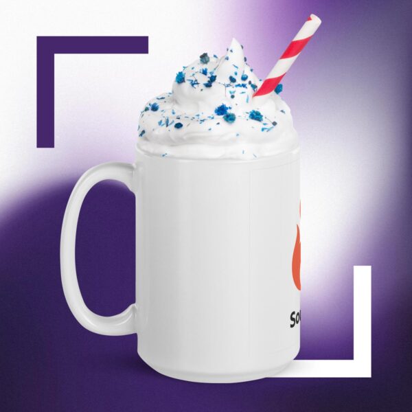 White glossy fire mug - Image 2
